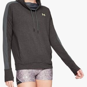 Under Armour Women's Featherweight Fleece Funnel Neck Sweatshirt Black XS